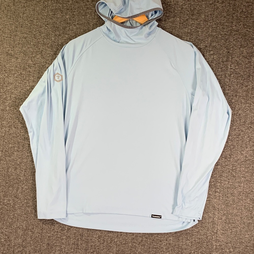 Truewerk B1 Sun Hoodie Men Medium Blue Construction Landscaping Outside